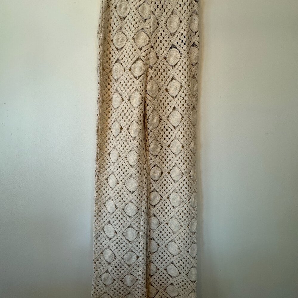 NWT! Revolve - Andrea Iyamah Hira Crochet Pants in XS (chalk) - Picture 2 of 11